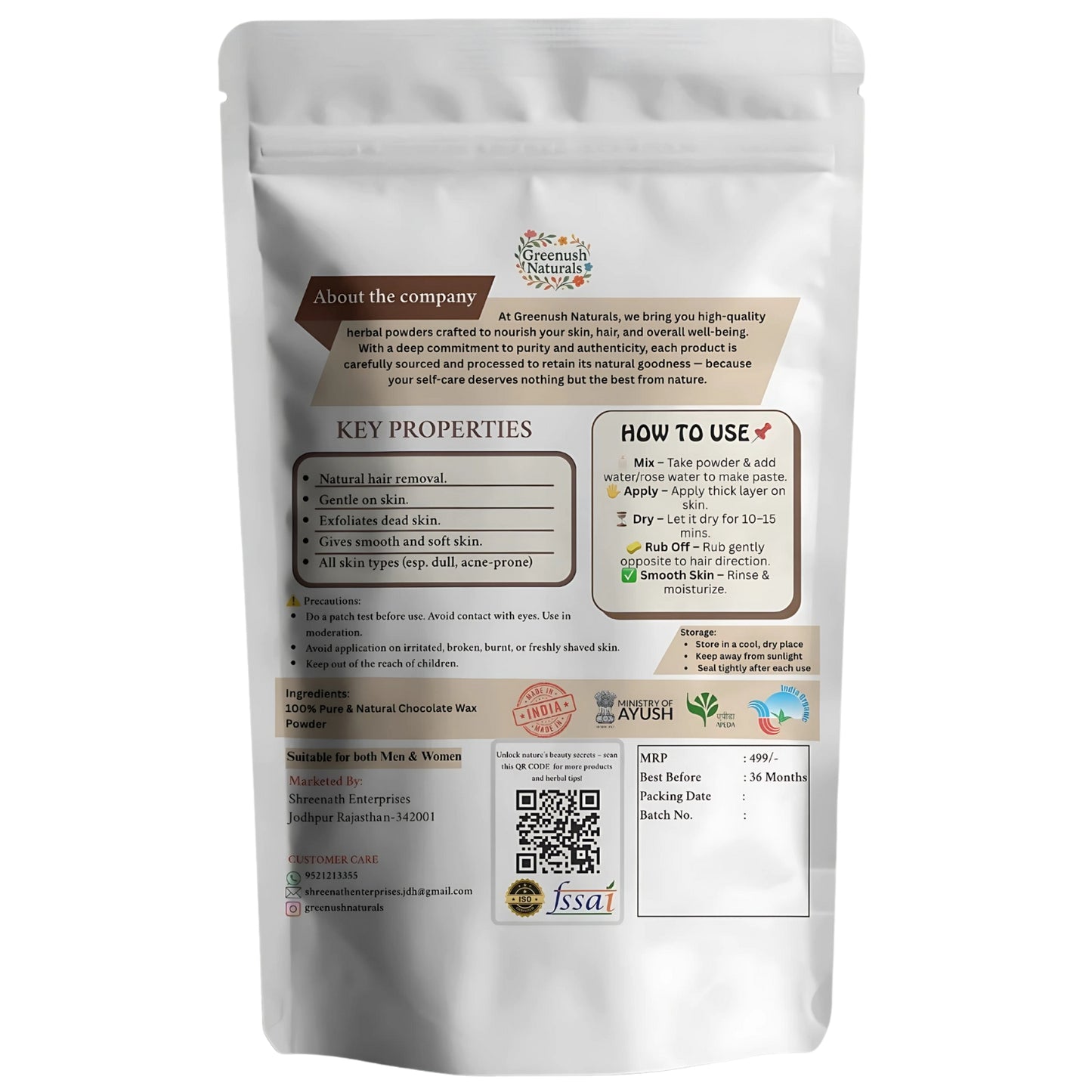 Chocolate Wax powder