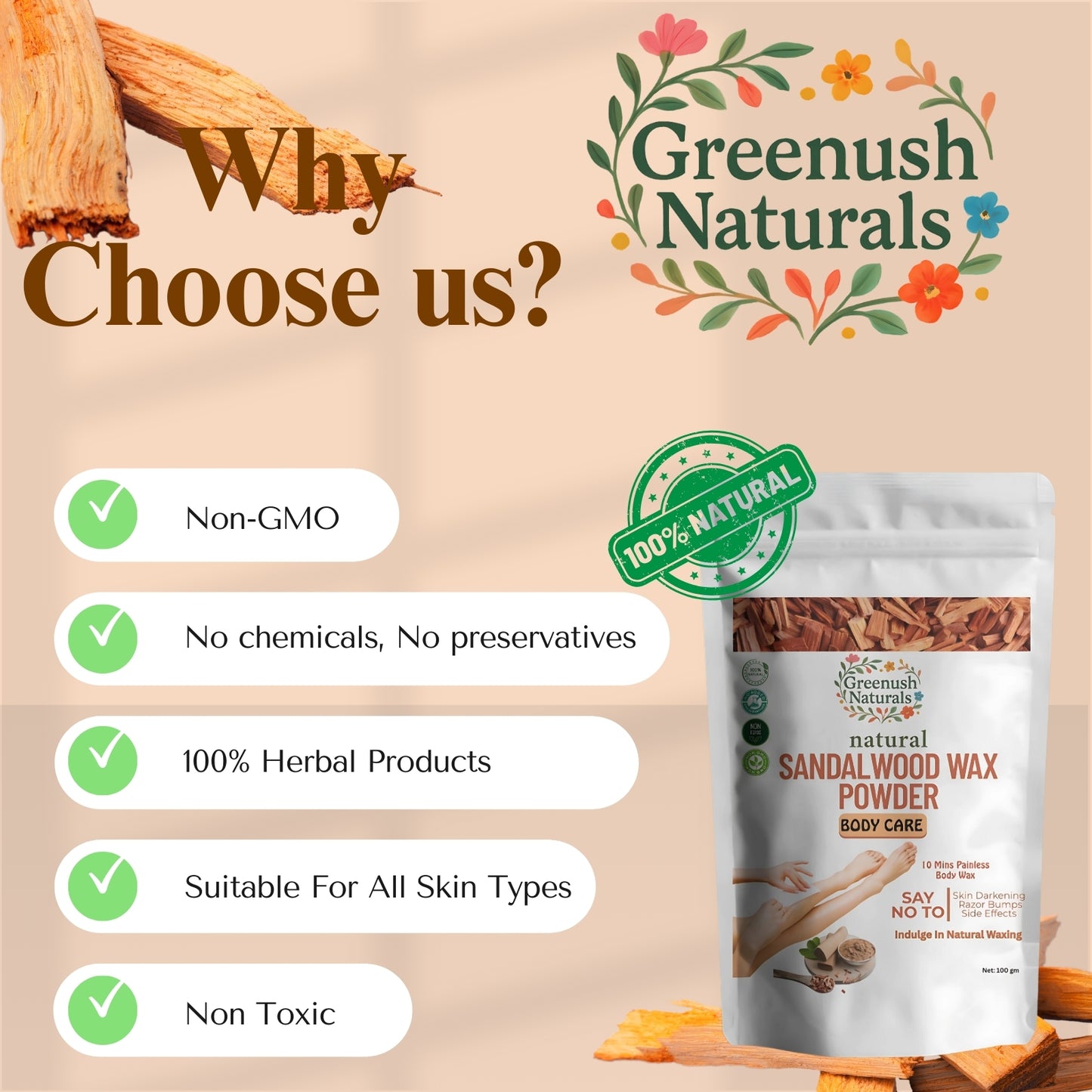 Sandalwood Wax powder