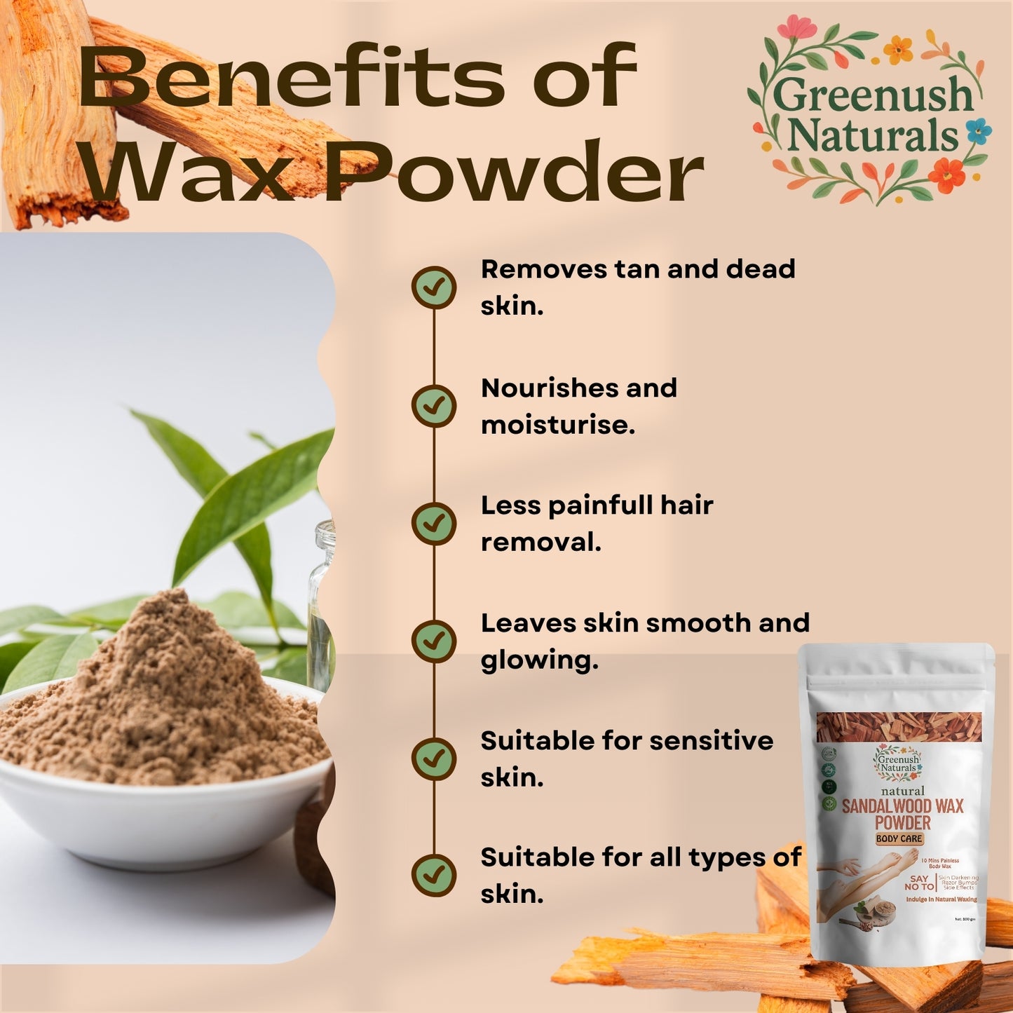 Sandalwood Wax powder