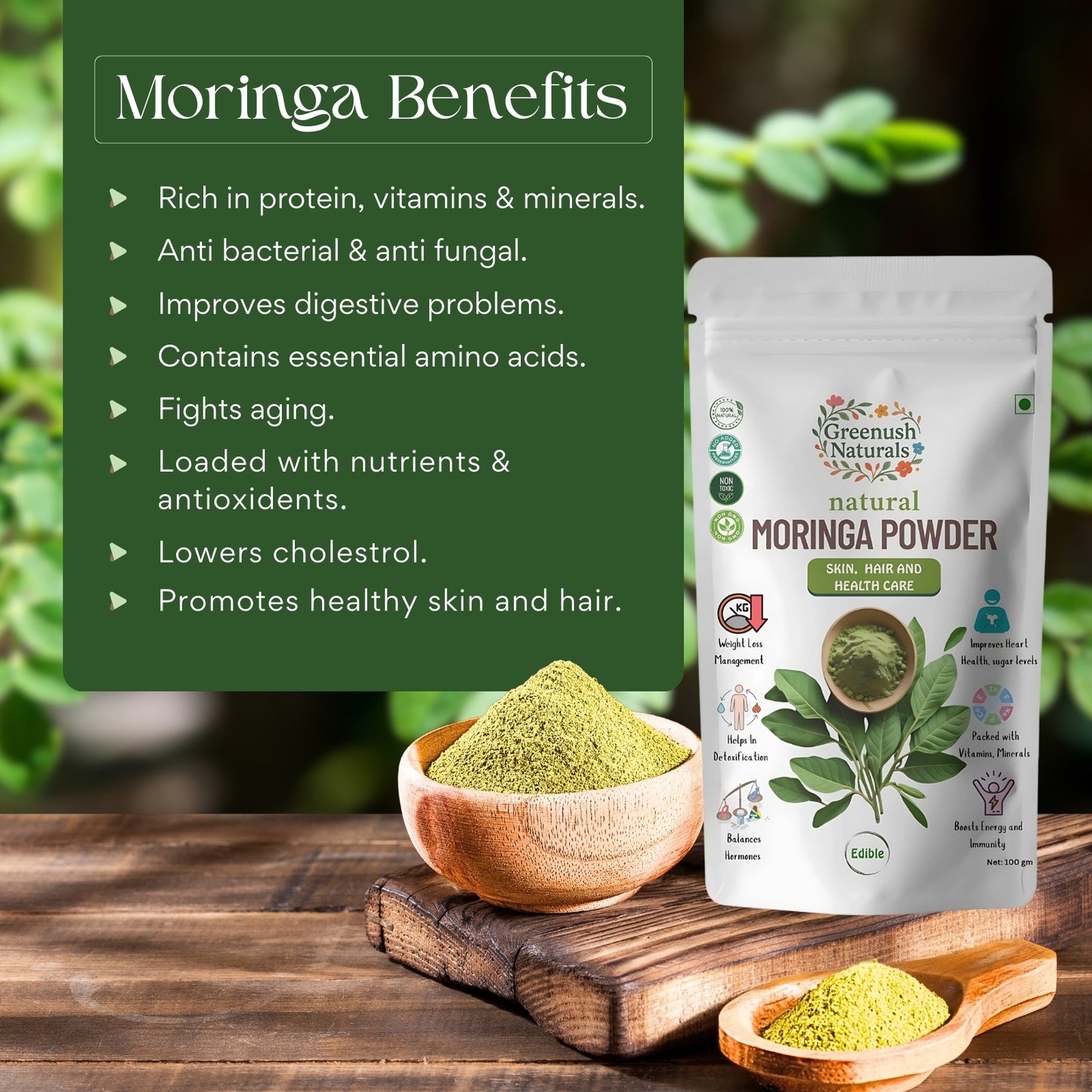 Moringa Powder (Drumsticks)