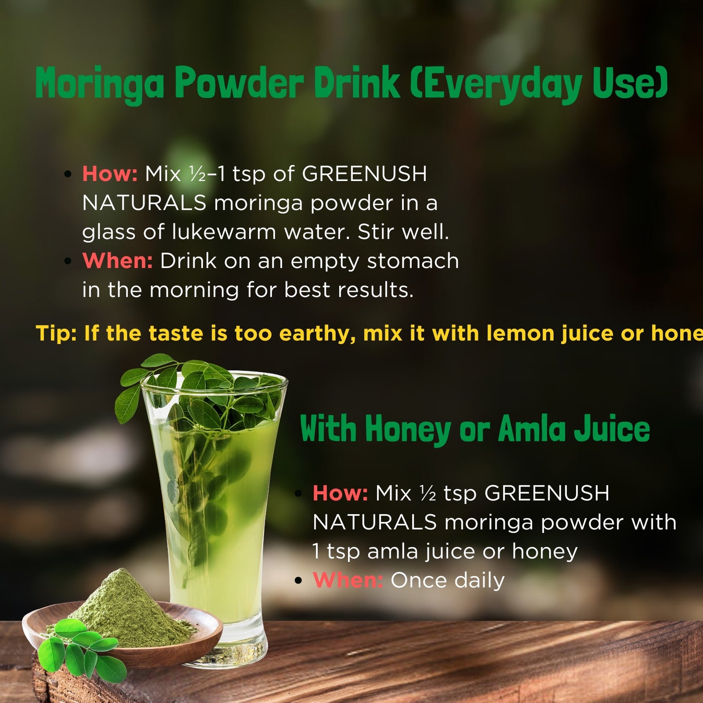 Moringa Powder (Drumsticks)