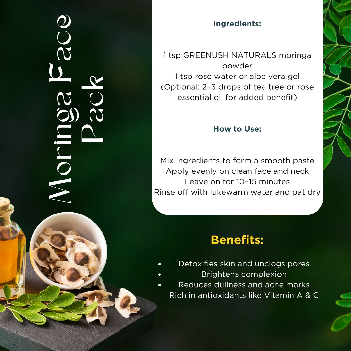 Moringa Powder (Drumsticks)