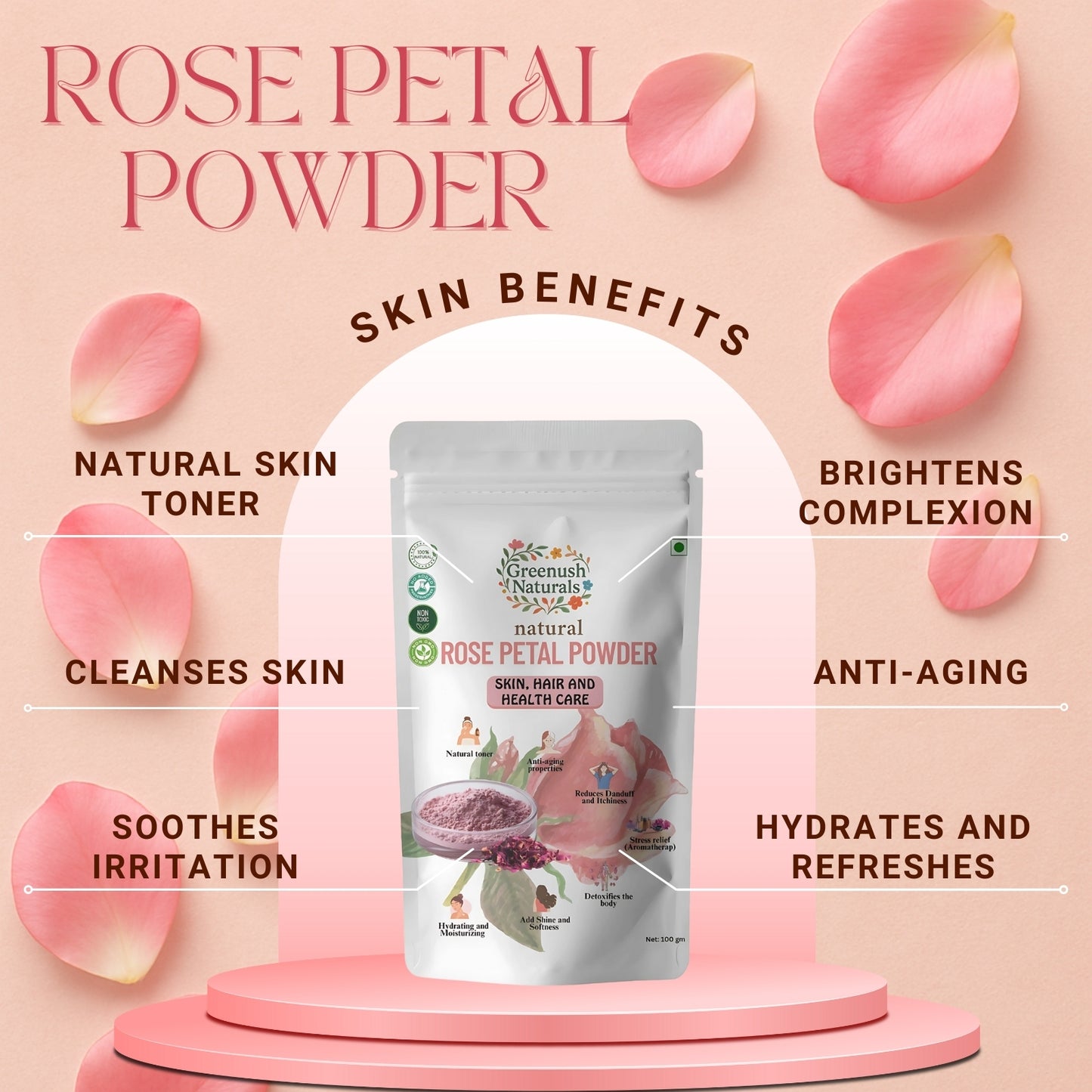 Rose Petal Powder