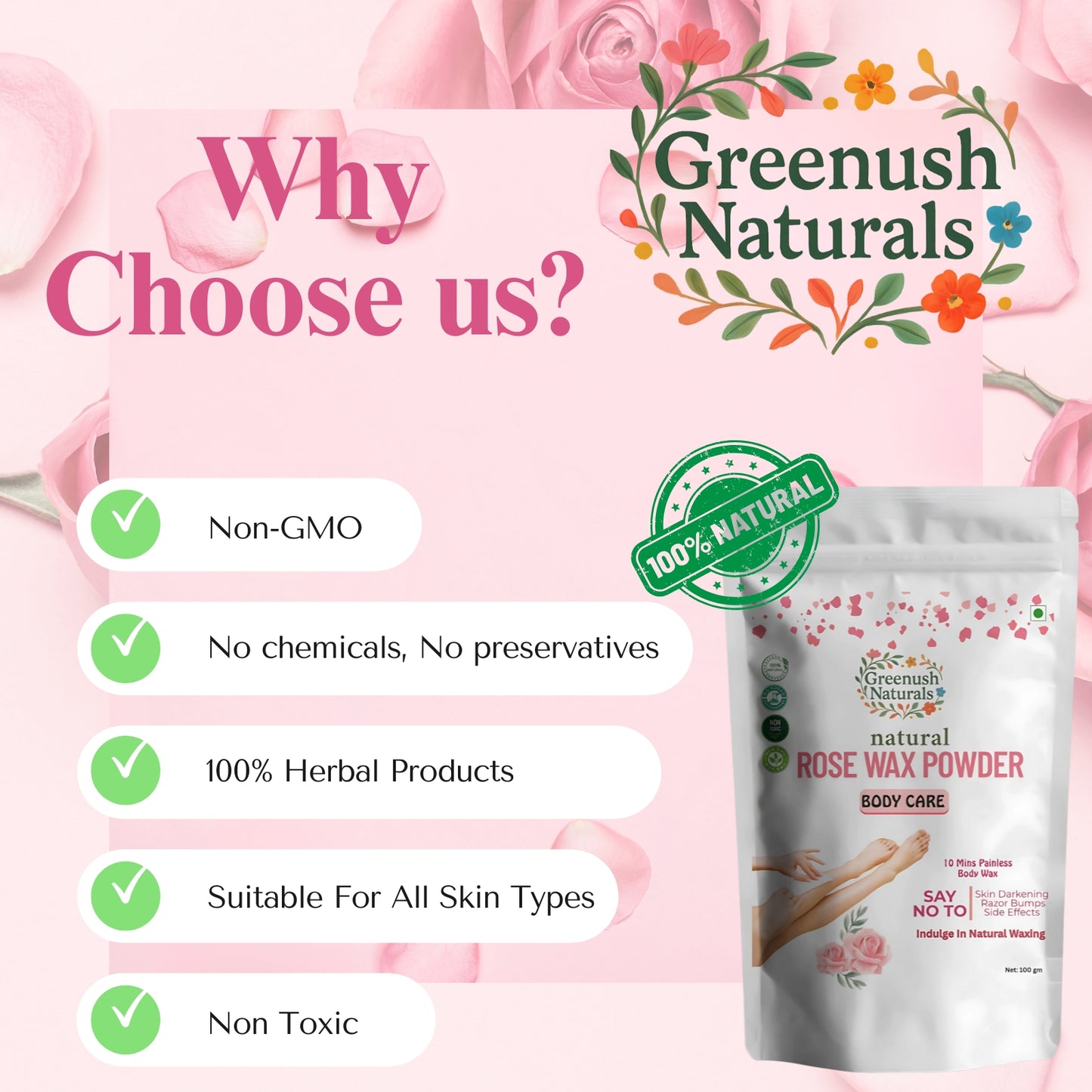 Rose Wax powder